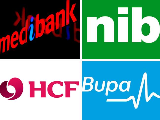 Australian health insurance company logos.  Picture: Hollie Adams/The Australian; Supplied