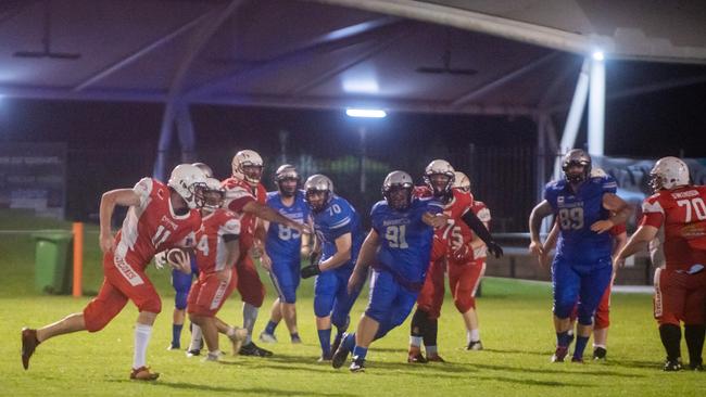 Mackay Gridiron vs Townsville Cyclones at West Tiger Park Walkerston. Saturday 20 January 2024 Picture:Michaela Harlow