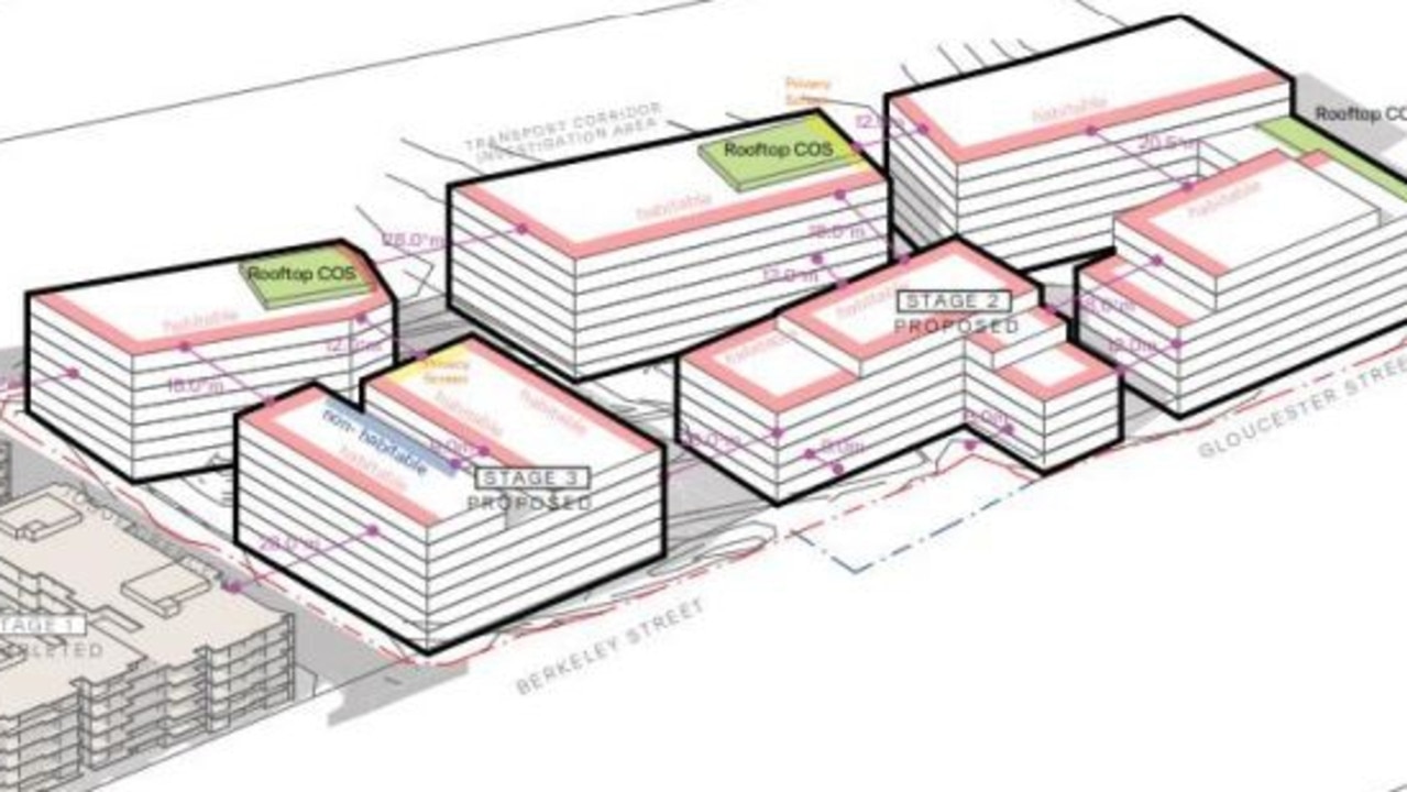 Artist’s impression of the proposed mixed use and affordable housing in Tallawong. Picture: NSW Government