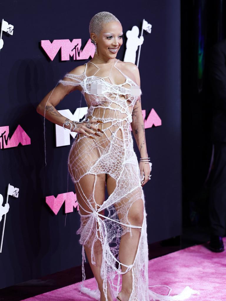 Doja Cat appears to be handling it much more smoothly. Picture: Jason Kempin/Getty Images for MTV