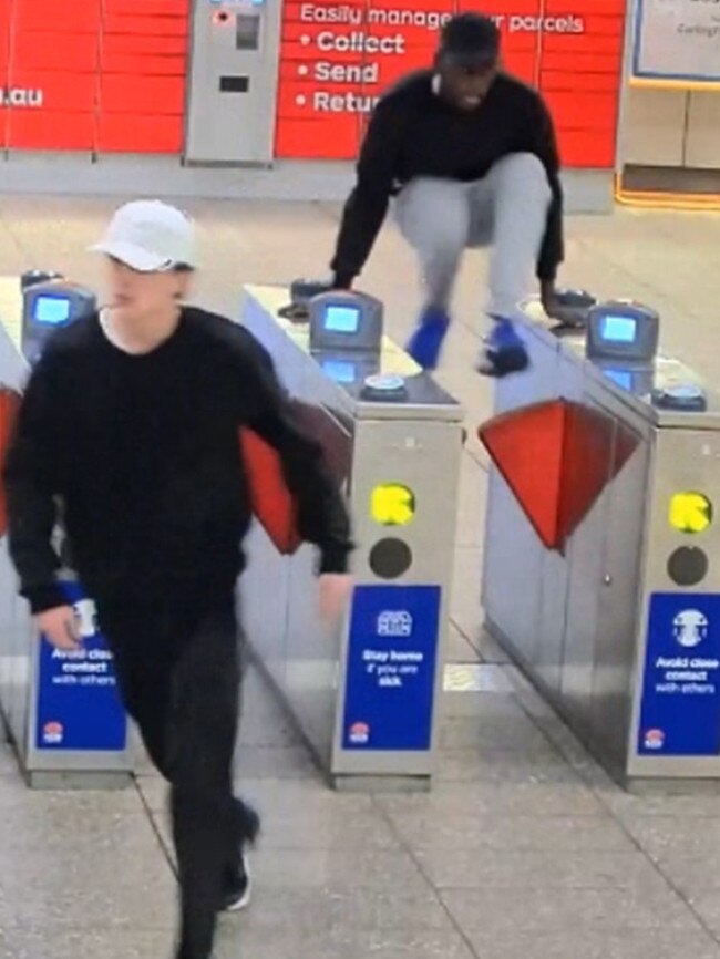 Investigators want to speak with these two youths following an assault on a train.