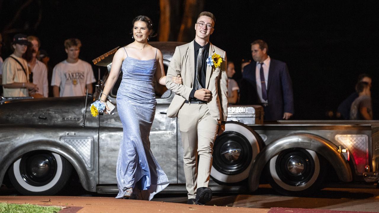 Mykhailo Marushchak and partner Erin Walsh at St Mary's College formal at Picnic Point, Friday, March 24, 2023. Picture: Kevin Farmer