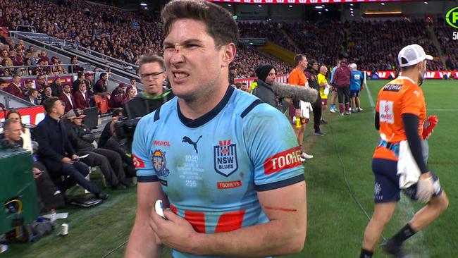 Mitch Moses suffered a bicep injury in Origin III.