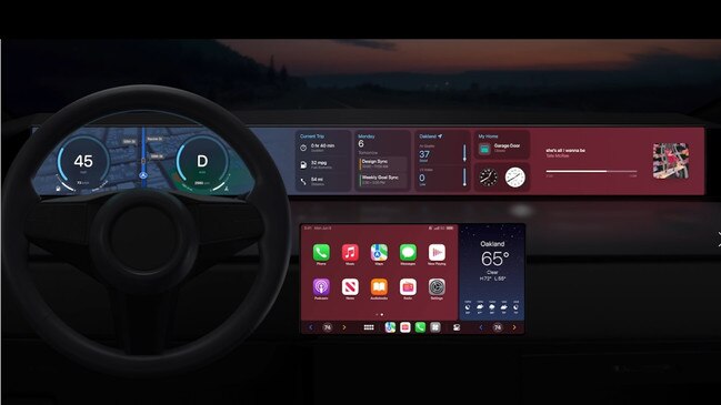 The new Apple CarPlay announced at WWDC 2022 will span the entire dashboard.