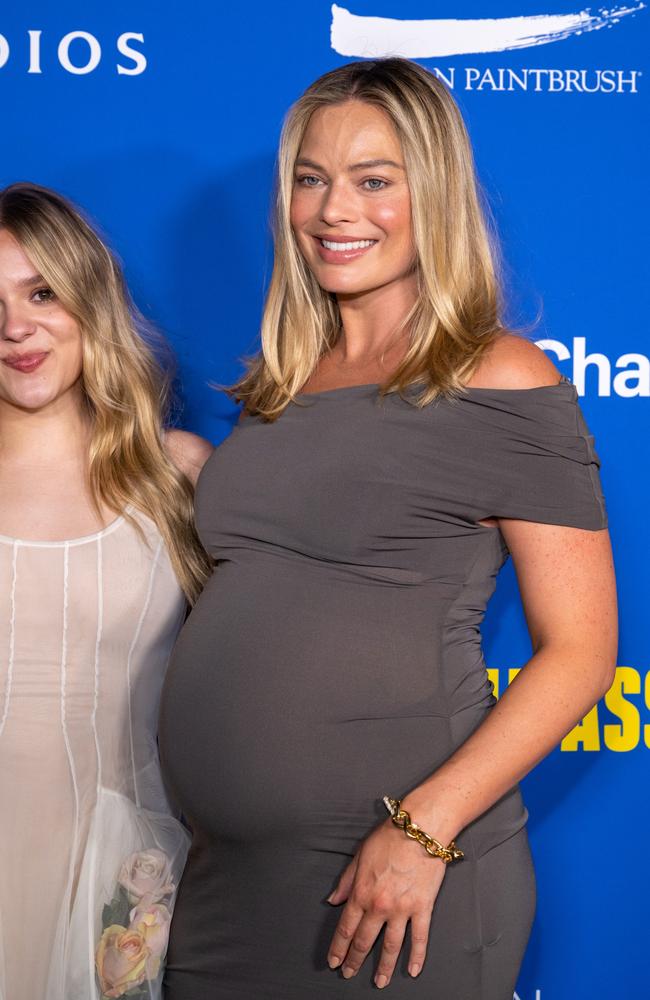 The Aussie actress’ baby bump was on full display. Picture: Amanda Edwards/Getty Images