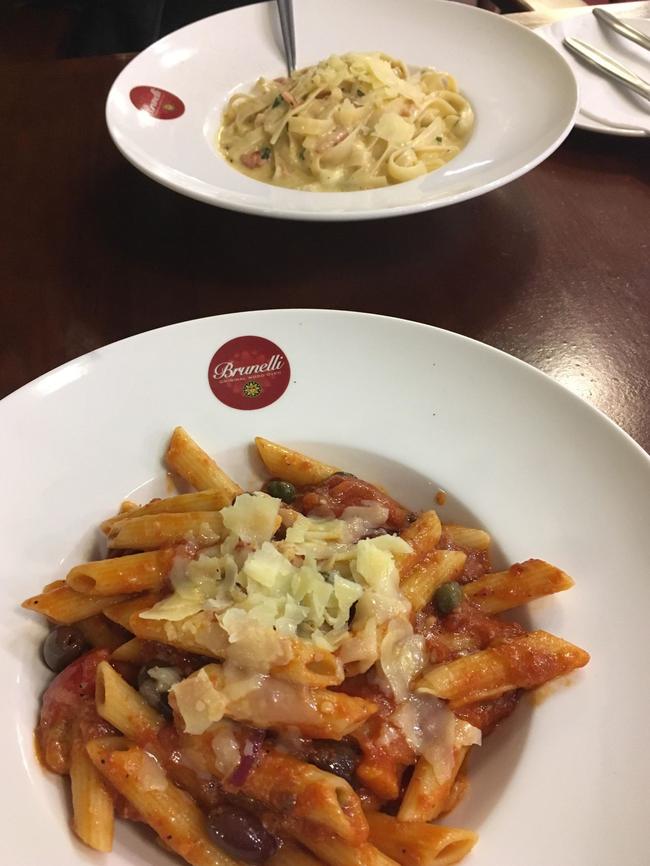 Cafe Brunelli’s penne puttanesca Photo: Gordon Knight