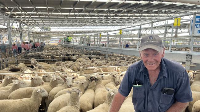 Ken Thomas from Walla Walla, NSW, sold lambs to $270 at the Corowa lamb sale on Monday. He sold woolly lambs six weeks ago for $205 and was disappointed, but said the rates had picked up a lot since then.