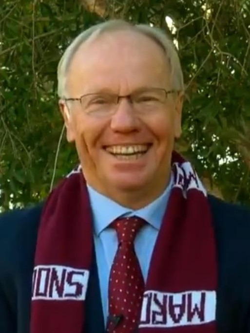 Australian Rugby League boss Peter Beattie tells Queensland to "go for it" with NRL Grand Final pitch. Picture: Channel 9