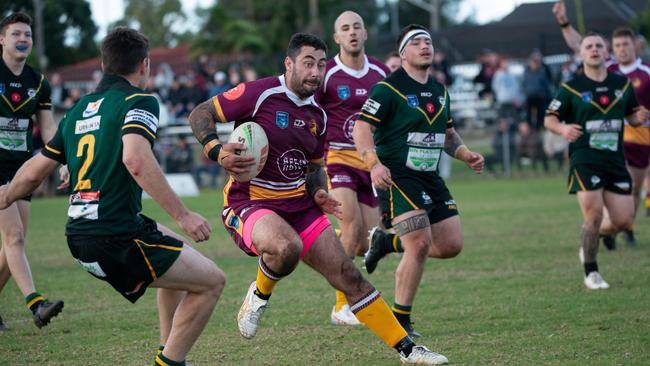 A terrific showing from James Ralphs against the Stingrays of Shellharbour. Picture : Thomas Lisson