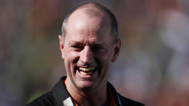 Wests Tigers coach Michael Maguire says he is trying to build consistency in the team. Picture: Getty Images  