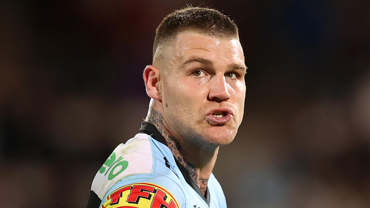 Josh Dugan in action for the Sharks. Picture: Mark Kolbe/Getty Images