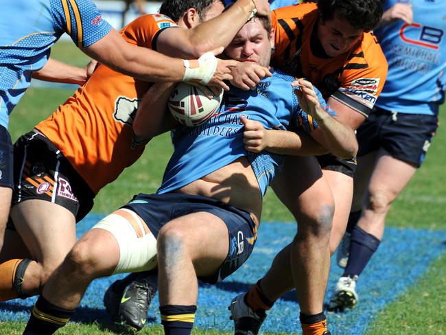 Jamie Muller pictured while playing for Norths Devils in the FOGS Cup.