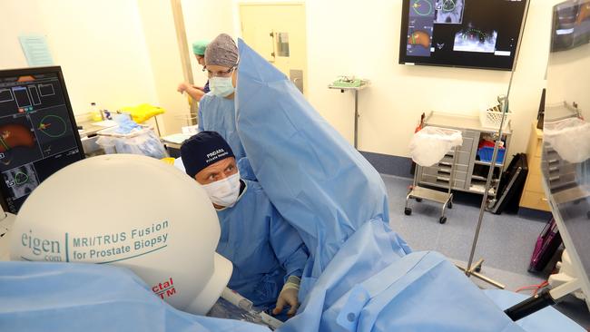 This machine is the only one in the country and is helping to diagnose and treat prostate cancer in more than 100 men so far. Photo by Richard Gosling