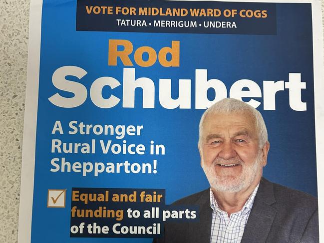 Rod Schubert is running in the Midland Ward.