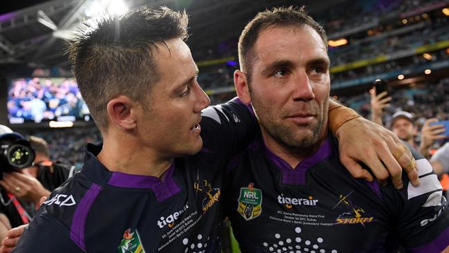 Cronk and Smith have won everything together. (AAP Image/Dan Himbrechts)