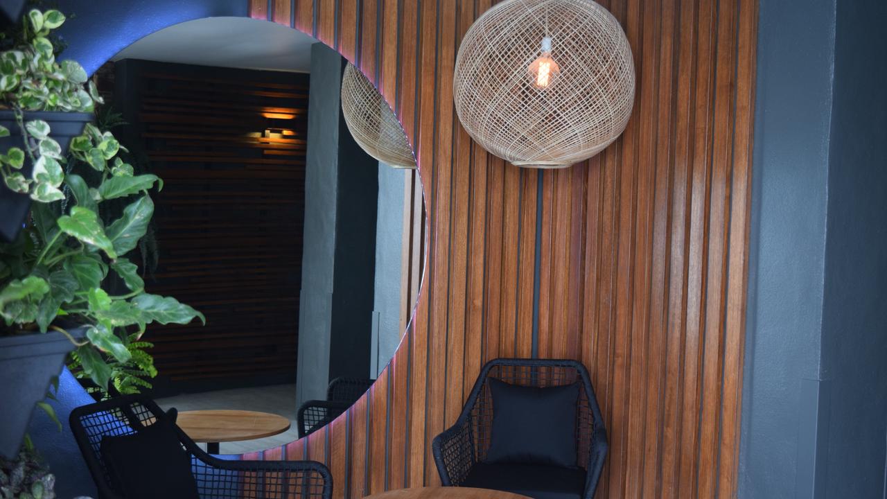 The newly-renovated Coral Sea Marina Resort Hotel boasts modern furnishings.