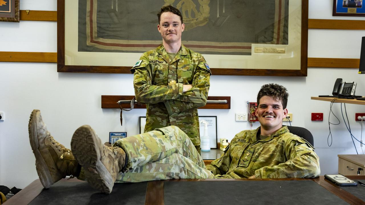 Young 1RAR diggers take on commanding role for good cause