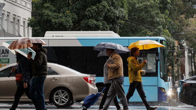Wet weather continues to linger over Sydney. Picture: NewsWire / Max Mason-Hubers