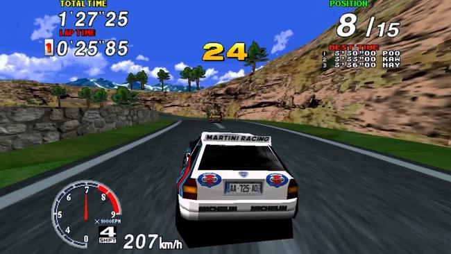 The Lancia Delta won millions of fans through Sega Rally video games.