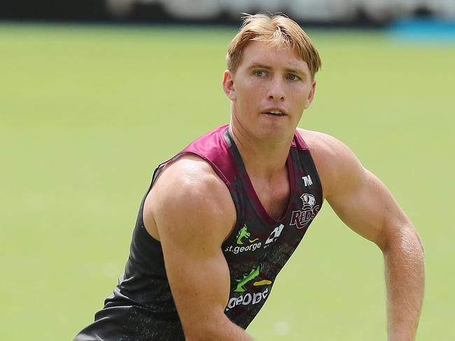 Tate McDermott. The Queensland Reds training at Ballymore.  Pic Peter Wallis