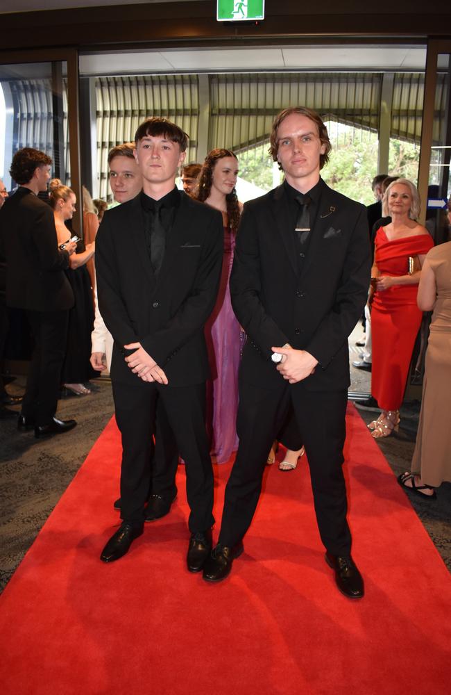 Nash Osland and Juey Bruckner at the Suncoast Christian College formal 2024.