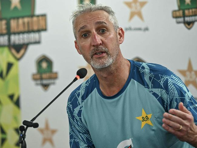 Jason Gillespie had a tumultuous eight-month stint as Pakistan coach. Picture: AFP