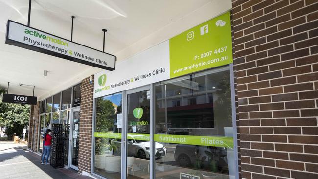 The Ryde physiotherapy centre which Ray Wong owned, along with one in Chatswood. Picture: Matthew Vasilescu