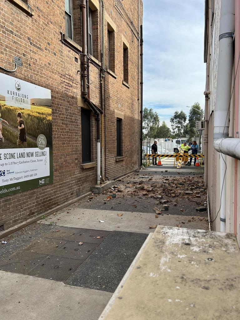 The remnants of a chimney. Picture: Dean Reid/Facebook