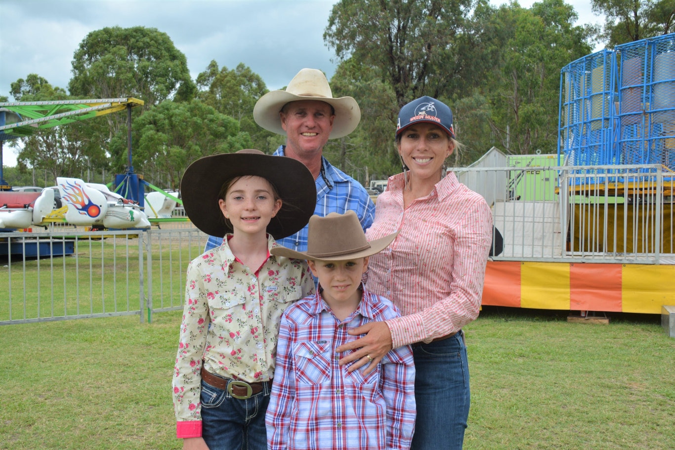 The Knight family at the Cooyar Show 2020. Picture: Kate McCormack