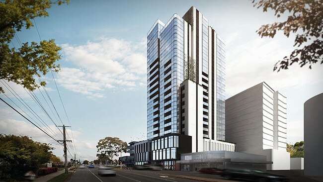 251 -261 Springvale Road, Glen Waverley – Hongxing Springvale Road Pty Ltd is proposing a 21-storey building at the site.