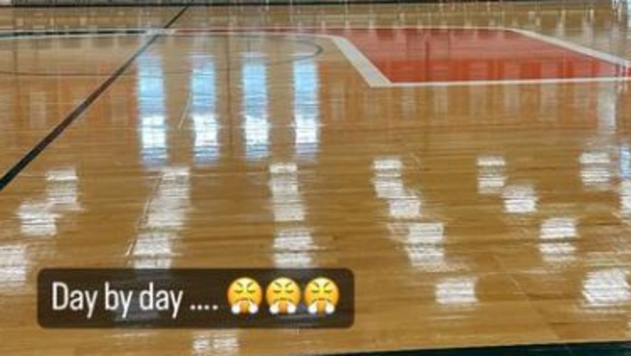 Ben Simmons shared a picture of the court at Miami, where he’s expected to take the next step in his rehab. Source: Instagram.
