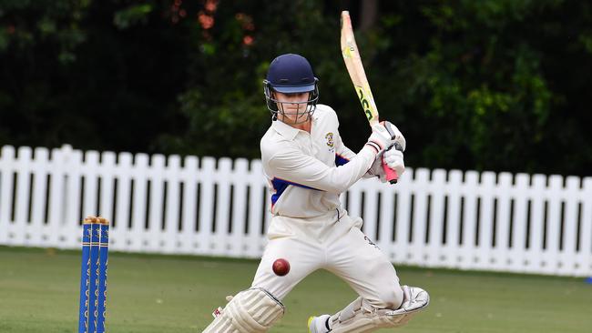 Marist batsman Matt Trotter. Picture, John Gass