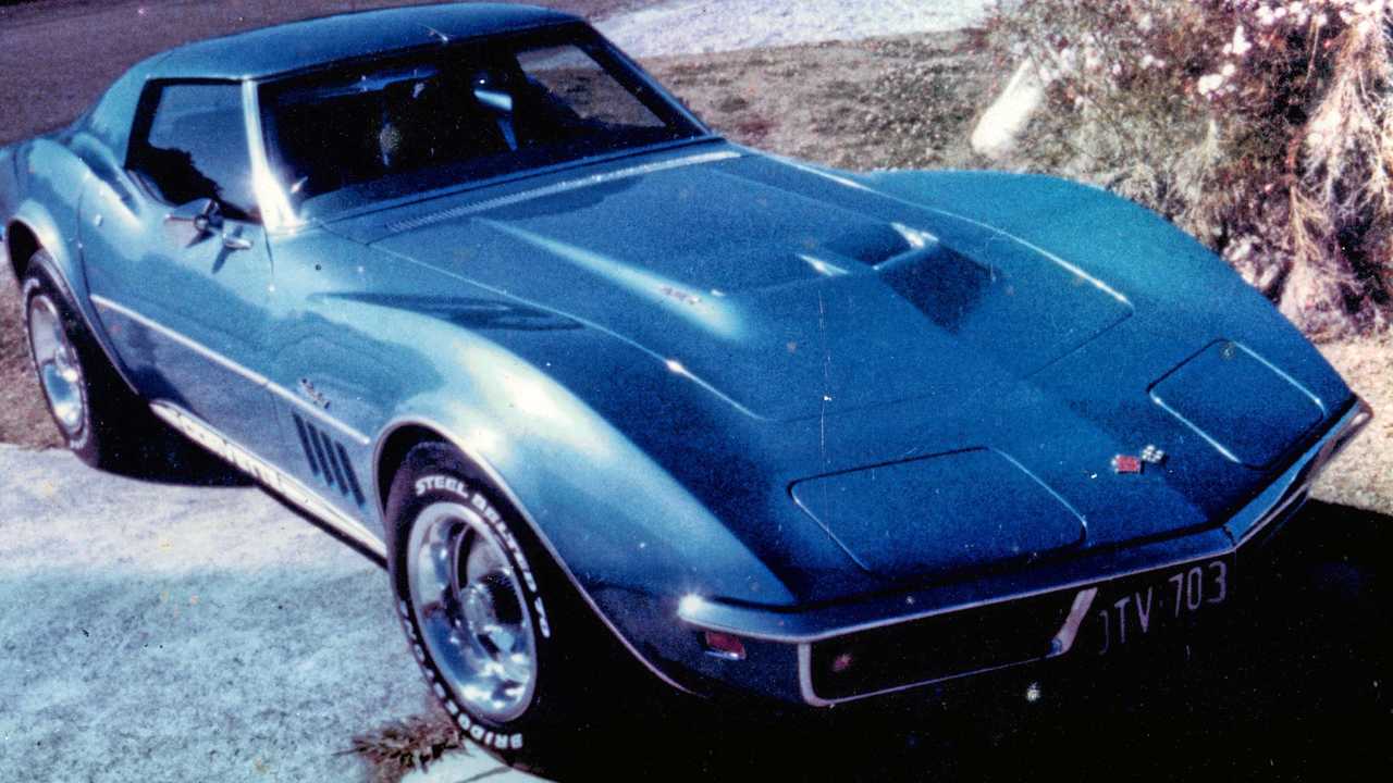 Gary&#39;s fabled 1969 Corvette, which was involved in a near-fatal crash in 1980. Picture: Contributed