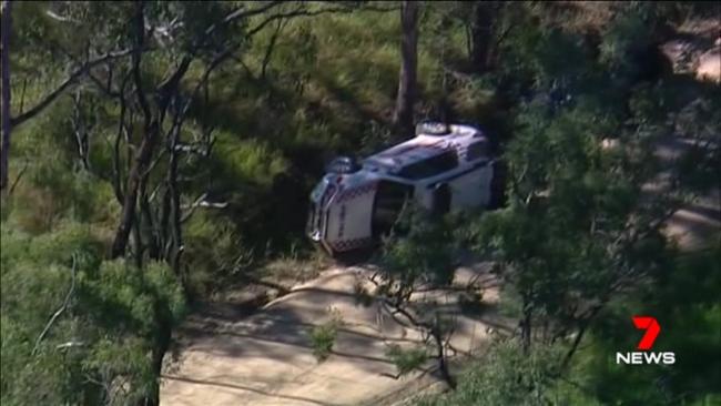 Susie Forte heard over the police radio a car had rolled. Picture: Channel 7