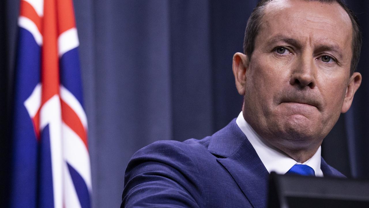 Western Australian Premier Mark McGowan made the announcement today. Picture: Matt Jelonek/Getty Images