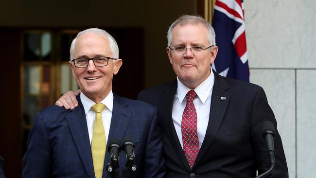 PM Malcolm Turnbull and Treasurer Scott Morrison this week. Picture: Kym Smith