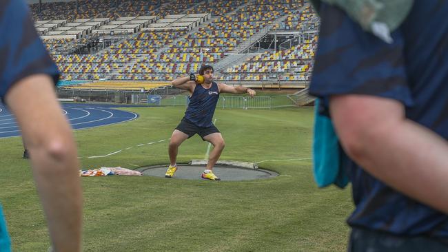 Action from the Queensland Athletics track and field championships at QSAC on Saturday March 15, 2025. Picture: Stephen Archer.