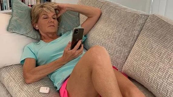 Julie Bishop ‘'working from home Covid-style’’. Picture: Instagram