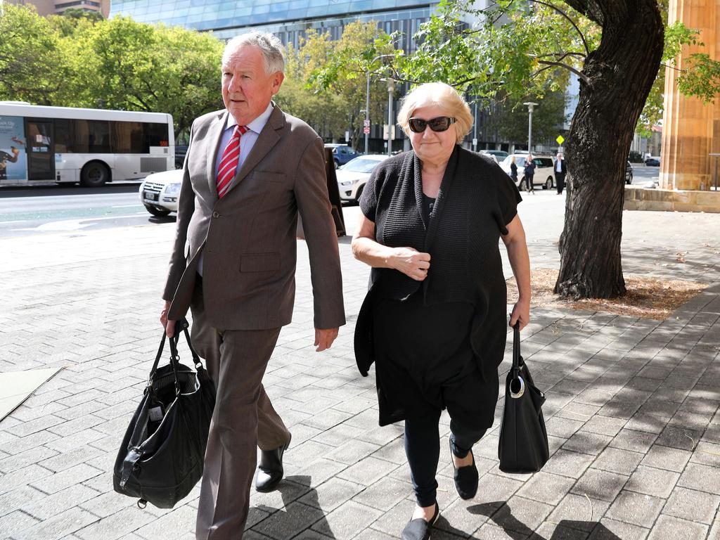 Maione (right pictured with lawyer Stephen Ey), was sentenced to six years and seven months imprisonment. Picture: NCA NewsWire / Dean Martin