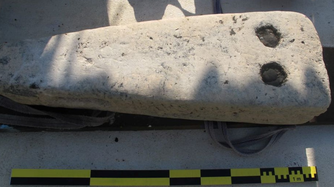 Some items found in the shipwreck discovery. Picture: Egypt Ministry of Tourism and Antiquities