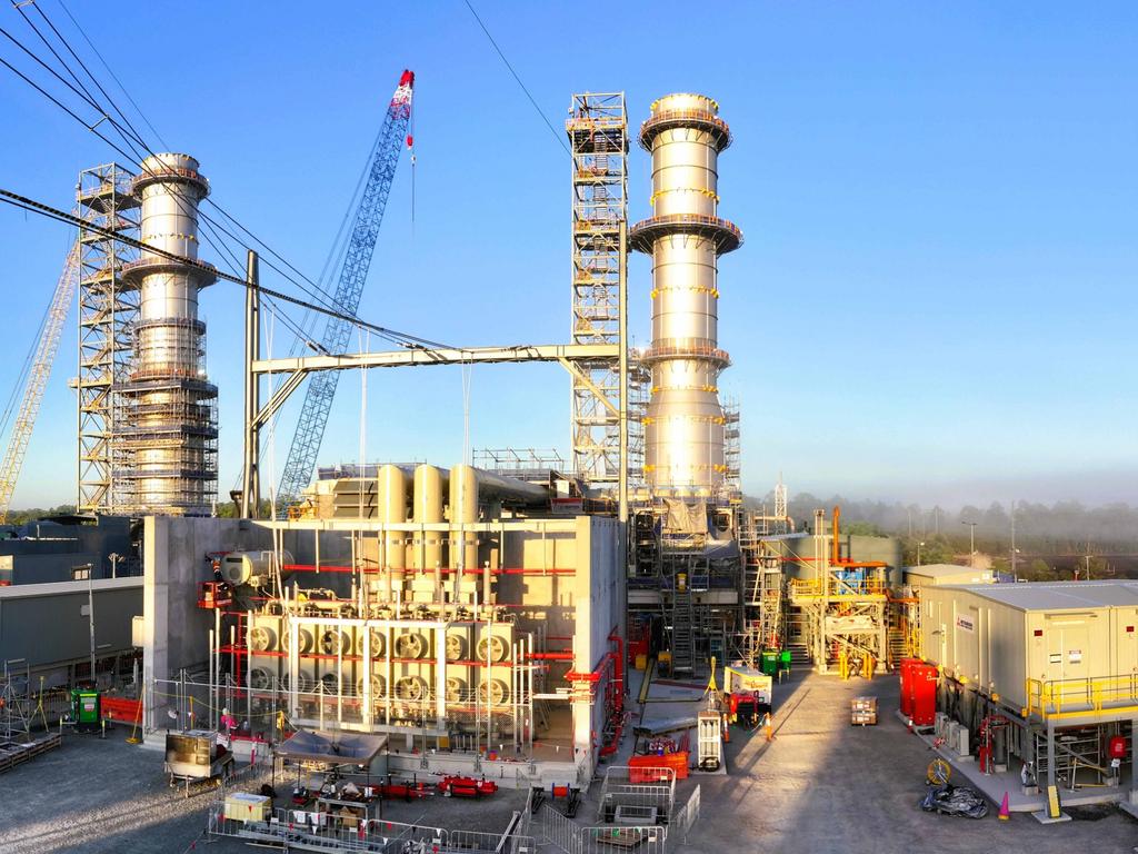 Turbine stacks at the Hunter Power Project. Picture: Snowy Hydro Ltd