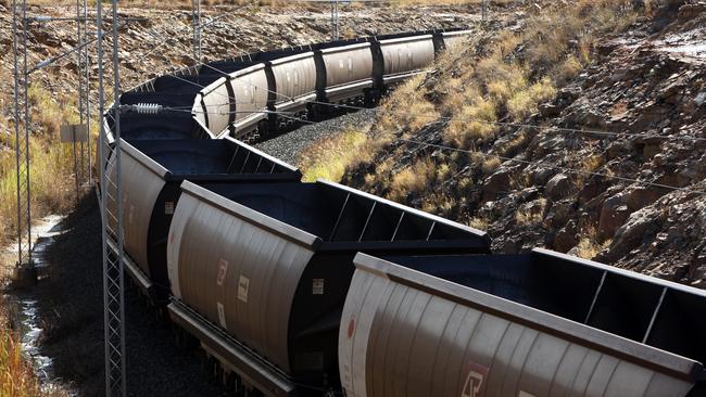 A coal train not far from the Anglo Coal German Creek mine, near the mining town of Middlemount. Treasurer Cameron Dick has introduced new royalty rates on resources firms.