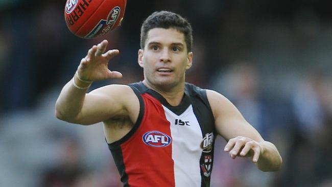 Leigh Montagna in action. Picture: Michael Klein
