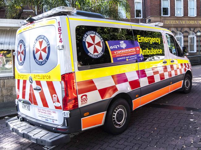 Sydney, Australia,  NewsWire Saturday, 28 May 2022The ambulance bay scene at Royal Prince Alfred, Camperdown. NSW Paramedics who have begun industrial action will include them not logging billing information and remaining at their home station area for five-days. Picture:  NewsWire / Monique Harmer