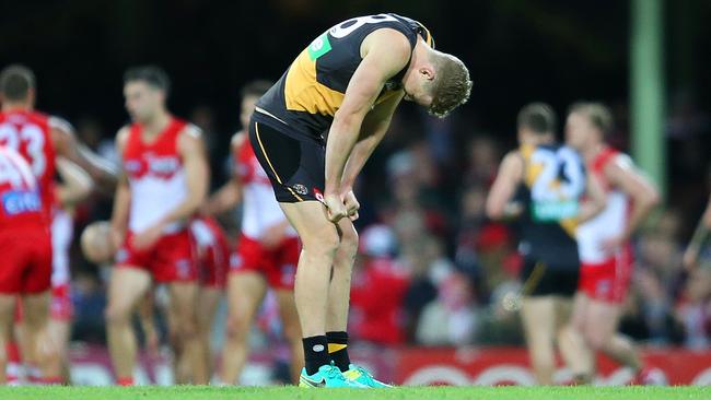 Taylor Hunt after the loss to Sydney in Round 23.