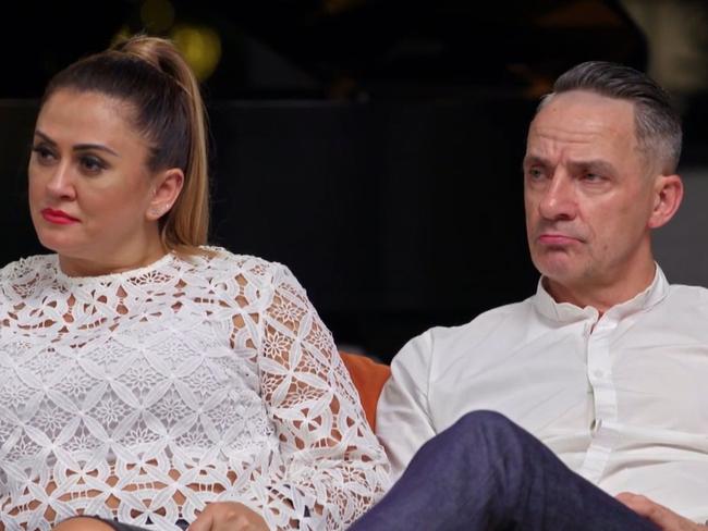 Married At First Sight 2020 screenshot. Mishel and Steve.Source: Channel 9