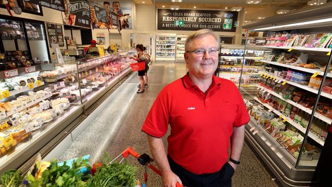 Coles CEO Steve Cain at the Camberwell store. Picture: David Geraghty