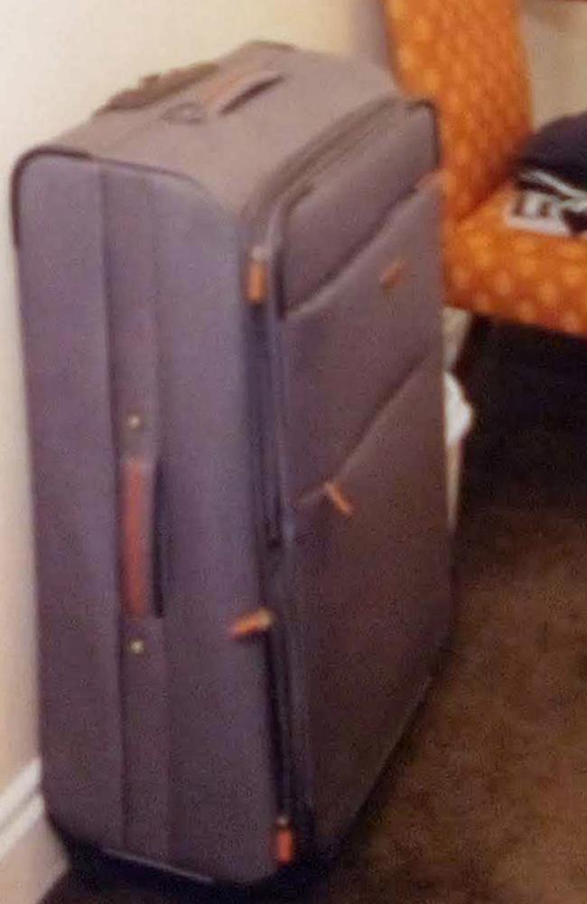 A suitcase found in the apartment of the 27-year-old man accused of murdering Grace Millane. Picture: Auckland City Police/PA