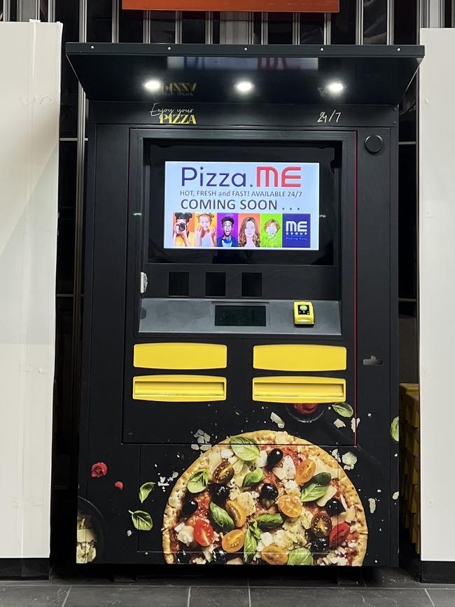 A new vending machine is serving pizza at Southern Cross Station. Picture: Lily McCaffrey