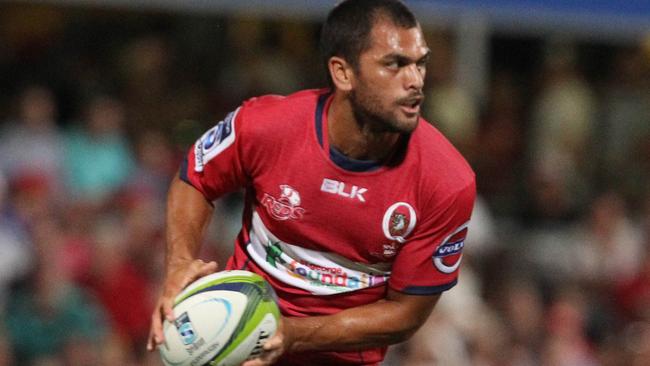 SPORT BCM 6.2.15 -Karmichael Hunt - QUEENSLAND REDS vrs CRUSADERS - pic Adam Smith